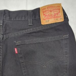 Levi's 550 Relaxed Fit Black Wash Mens Jeans Size 38